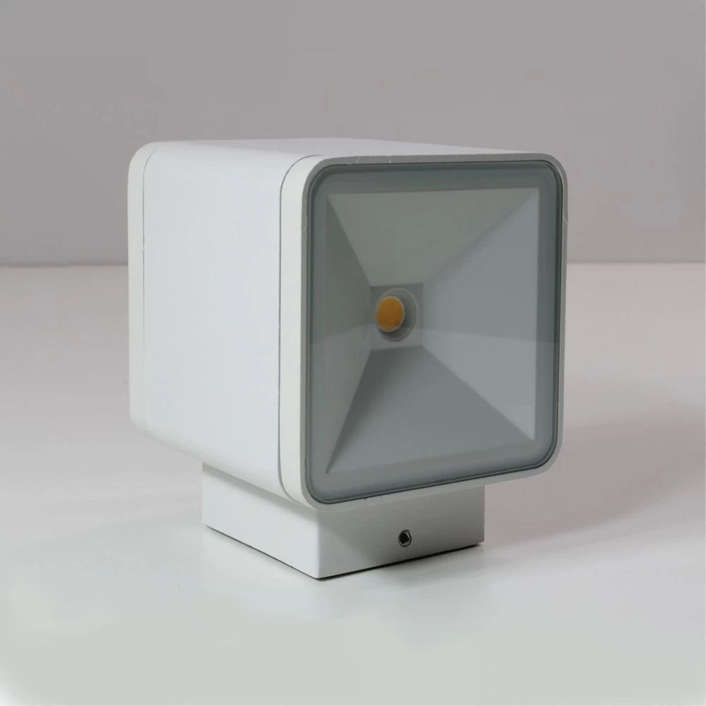 Aplique De Exterior LED Torino 2 Luces Blanco Con Forma De Cubo IP54 Wonderlamp 6 Aplique De Exterior LED Torino 2 Luces Blanco Con Forma De Cubo IP54 Wonderlamp - Imagen 4