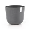 Ecopots Maceta Redonda Oslo 35 Gris - ø 35 X H. 30,5 Cm - 21,7 L -Intemperie Jardín Tienda 937f5d22897e6daa