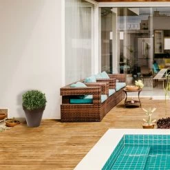 WellHome Macetero Polietileno Por Rotomoldeo Bronce 35x30 Cm -Intemperie Jardín Tienda 943e6b82fdb4e2a7