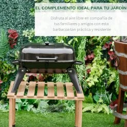 Barbacoa De Carbón Outsunny 846-023 -Intemperie Jardín Tienda 958dcb324dee8684