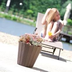 Prosperplast Maceta WOO12L 299x299x281 Marrón 11 Prosperplast Maceta WOO12L 299x299x281 Marrón -Intemperie Jardín Tienda 99c478b308dc191f