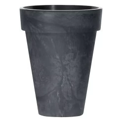 Prosperplast Maceta CUBE SLIM BETON EFFECT 25LCon Depósito 355x355x440 Antracita