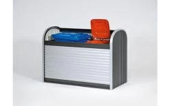 BAUL ARCON METALICO STOREMAX 120 BIOHORT JARDIN GRIS OSCURO -Intemperie Jardín Tienda a2ac87588d460677