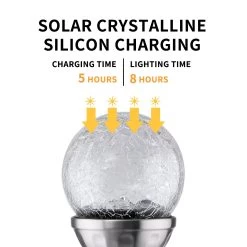 Aigostar Luces Solares Jardín 6 Pack, RGB. IP44 , L80*W80*H358mm -Intemperie Jardín Tienda a51a3b9a01b05c8b