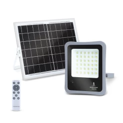 Aigostar Foco Proyector LED Solar Con Mando A Distancia, 100W, 6500K IP65