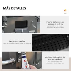 Barbacoa De Carbón Outsunny 846-013 13 Barbacoa De Carbón Outsunny 846-013 -Intemperie Jardín Tienda b15bd7dd8d950465