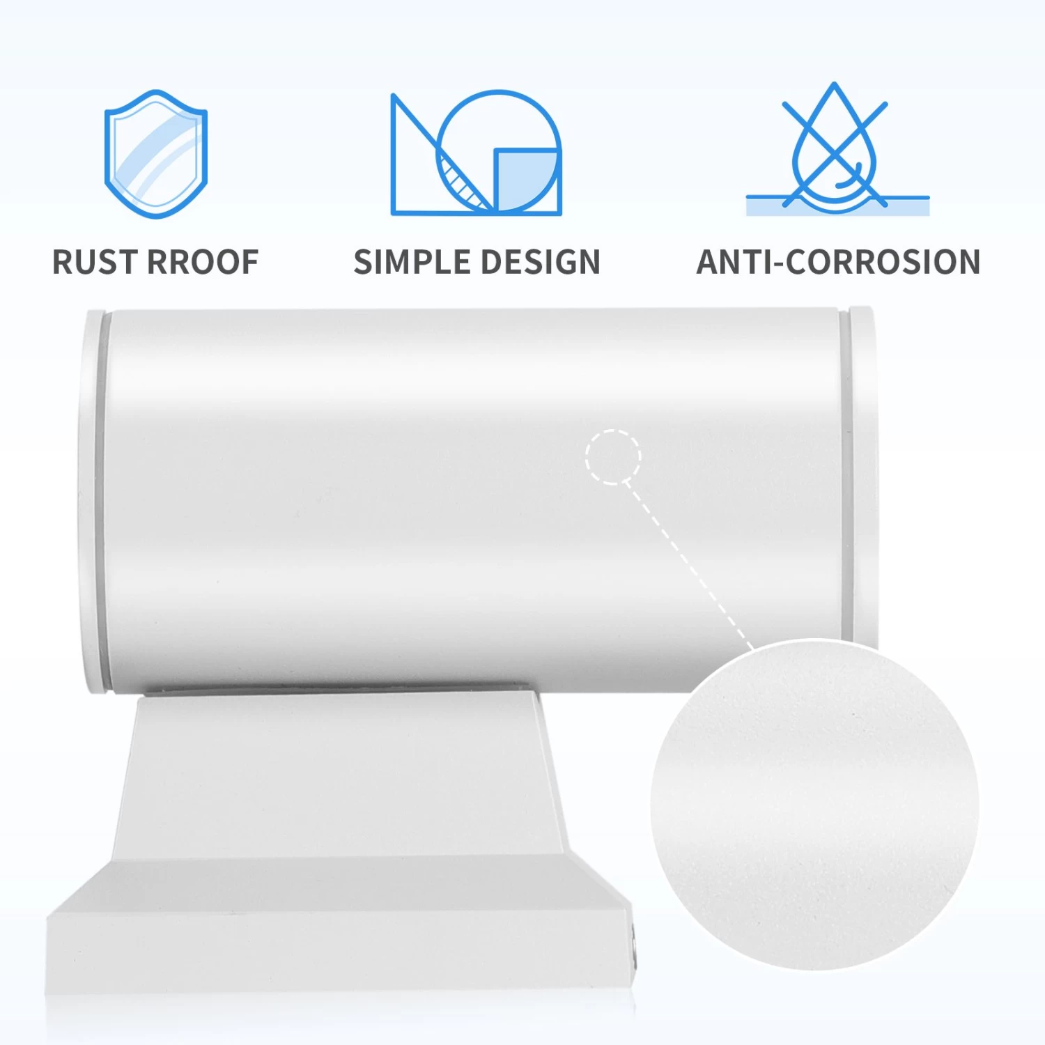 Aigostar Aplique Pared Exterior, GU10 Antracita Aluminio, IP65, Blanco 7 Aigostar Aplique Pared Exterior, GU10 Antracita Aluminio, IP65, Blanco - Imagen 5