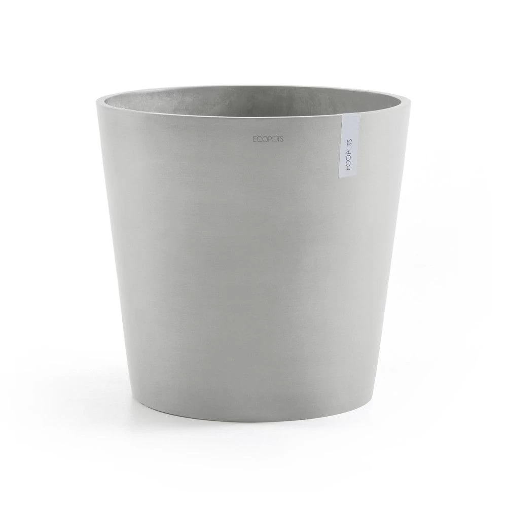 Ecopots Maceta Redonda Amsterdam 50 Blanco Gris - ø 50 X H. 43,8 Cm - 62 L 3 Ecopots Maceta Redonda Amsterdam 50 Blanco Gris - ø 50 X H. 43,8 Cm - 62 L