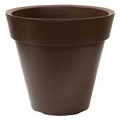 WellHome Macetero Polietileno Por Rotomoldeo Bronce 35x30 Cm