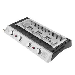 Plancha De Gas Valencia - 4 Quemadores 10kw + Carrito -Intemperie Jardín Tienda c28fcc7b665fbf11