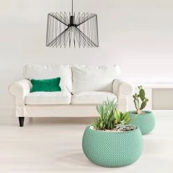 WellHome Pack 3 Macetas Redondas Splofy Bowl 14,4x14,4x11 Cm Melocoton -Intemperie Jardín Tienda c5e5972850074c71