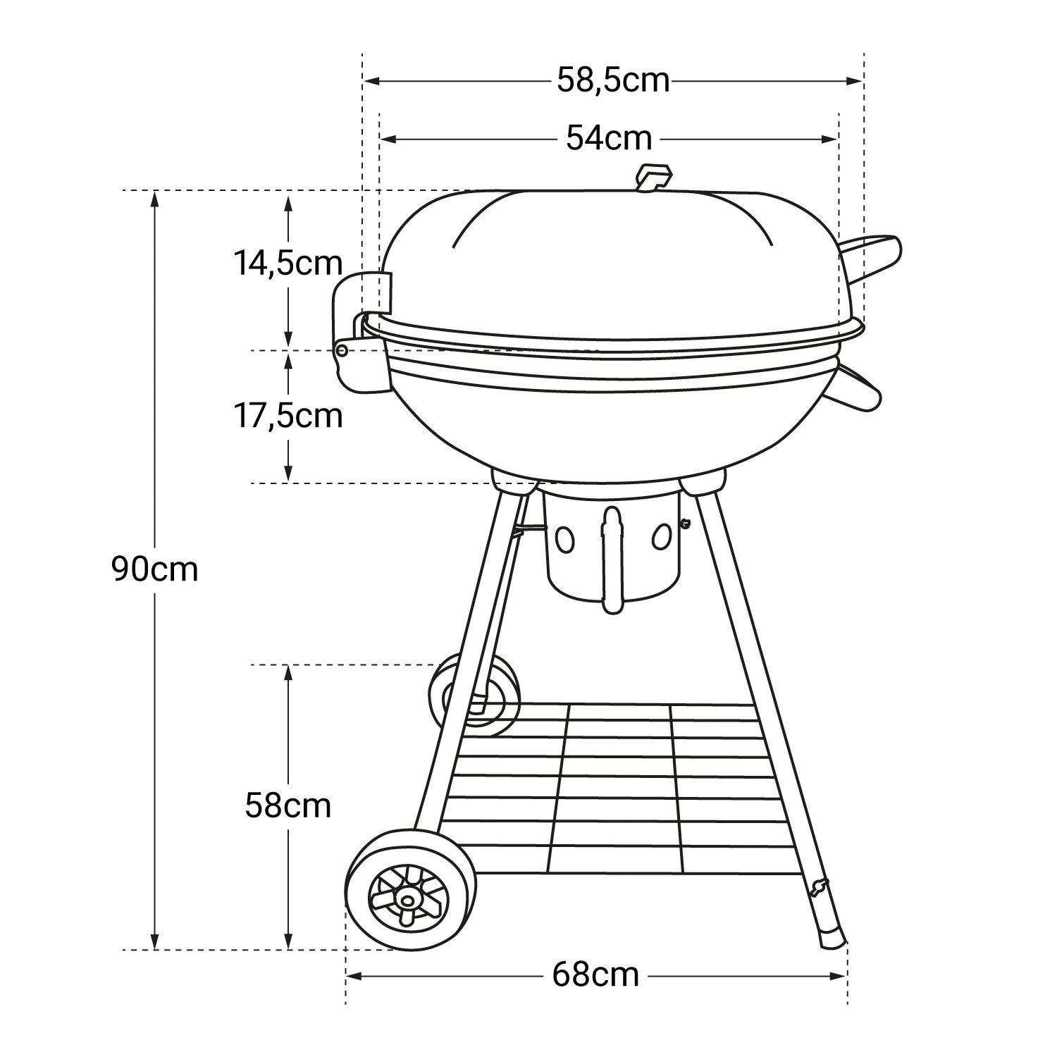 Barbacoa De Carbón Forma Bola FRESNO 6 Barbacoa De Carbón Forma Bola FRESNO - Imagen 4