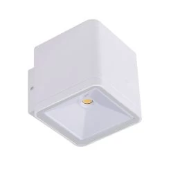 Aplique De Exterior LED Torino 2 Luces Blanco Con Forma De Cubo IP54 Wonderlamp