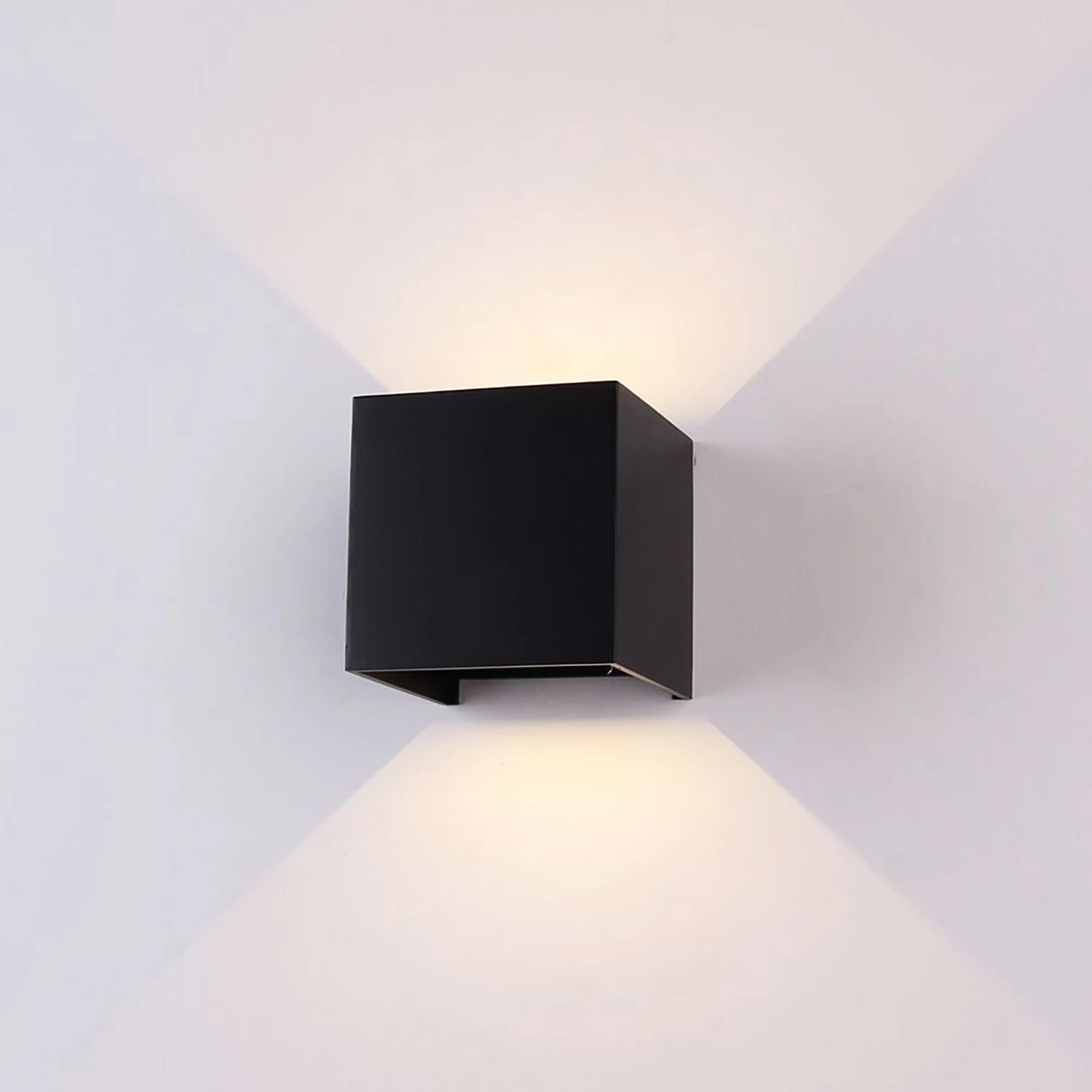 Aplique Para Exterior Cubo LED 2x6W 4000K Negro IP54 5 Aplique Para Exterior Cubo LED 2x6W 4000K Negro IP54 - Imagen 3
