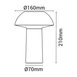 Sobremesa Portátil Led 4,5w Dim Usb Blanco -Intemperie Jardín Tienda d3b80a7e09ec4f1c