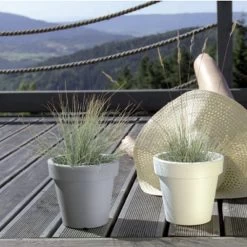 WellHome Pack 3 Macetas Plástico LOFLY Blanco - 29,3x29,3x27,1 Cm -Intemperie Jardín Tienda de65ee5e69c565a3