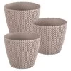 WellHome Pack 3 Macetas Redondas Splofy ø25,9x22 Cm Mocca 2 WellHome Pack 3 Macetas Redondas Splofy ø25,9x22 Cm Mocca -Intemperie Jardín Tienda ec241fed35a9d00b