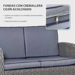 Conjunto De Mueble Outsunny 860-136 12 Conjunto De Mueble Outsunny 860-136 -Intemperie Jardín Tienda f37baf98afab125f