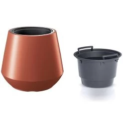 Prosperplast Maceta HEOS 32LCon Depósito 395x395x350 Cobre -Intemperie Jardín Tienda f6cfc12be1c0d427