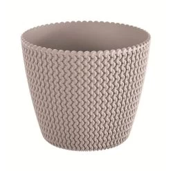 WellHome Pack 3 Macetas Redondas Splofy ø25,9x22 Cm Mocca -Intemperie Jardín Tienda f951399bba2e6399